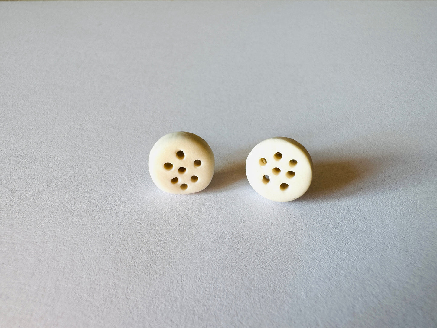Boucles d’oreilles en porcelaine