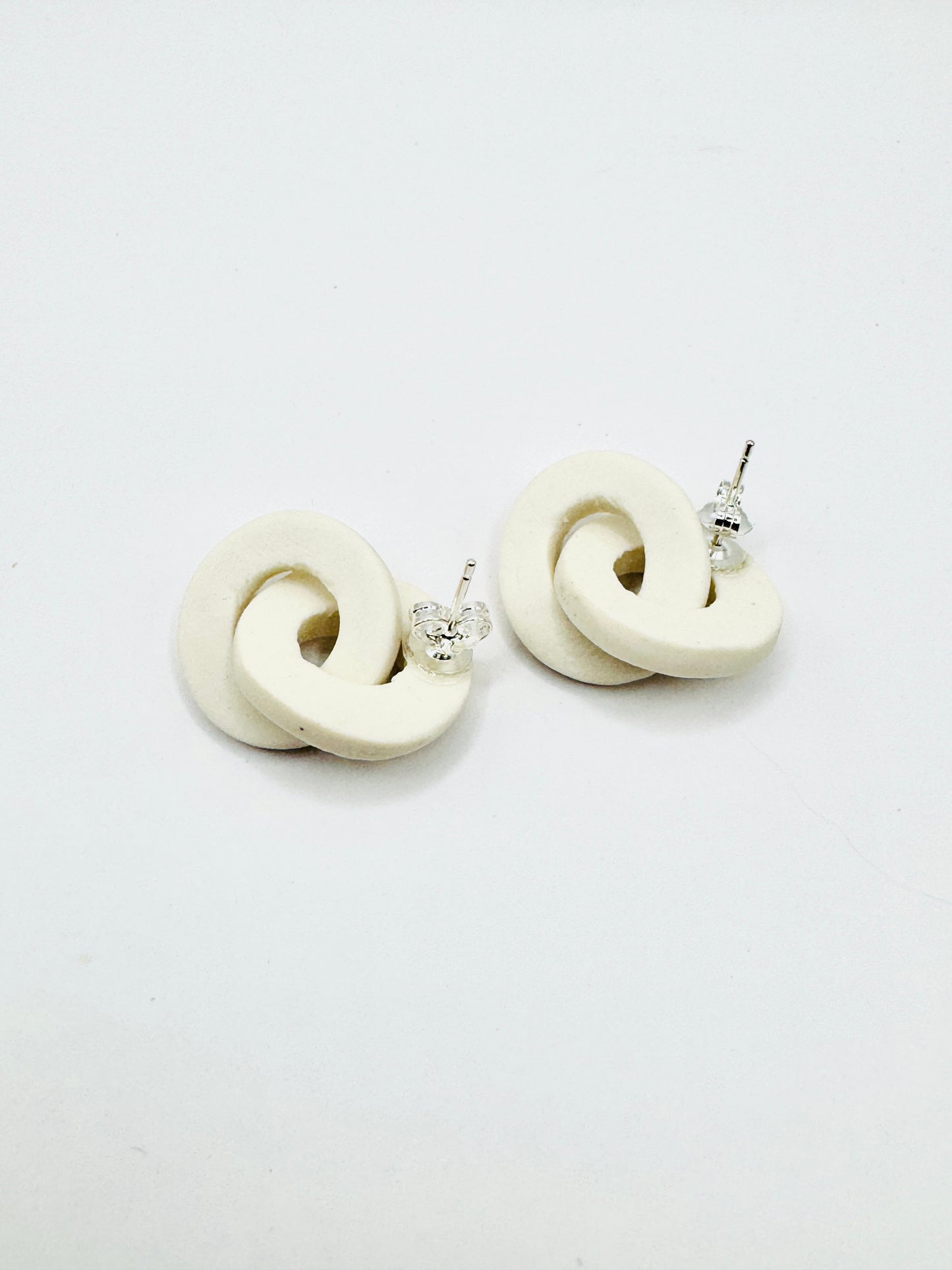 Boucles d’oreilles en porcelaine