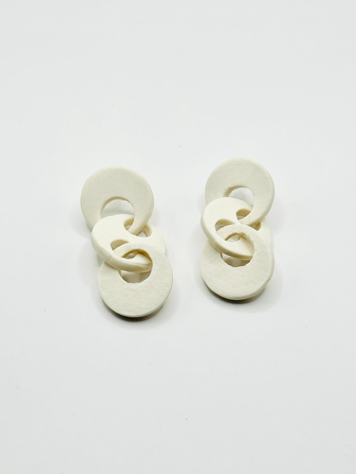 Boucles d’oreilles en porcelaine