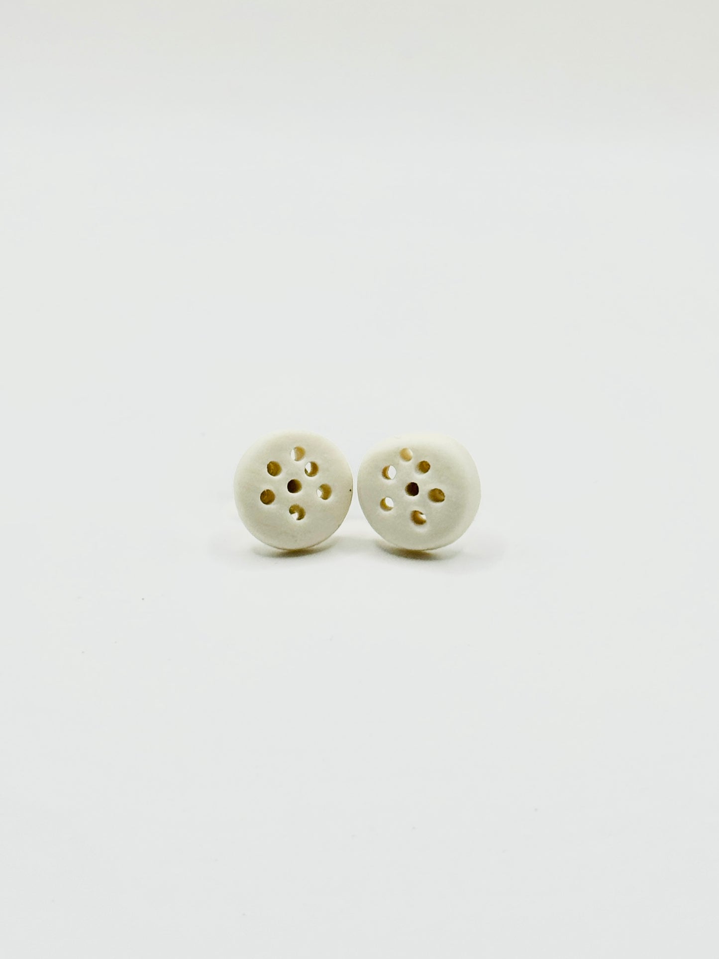 Boucles d’oreilles en porcelaine
