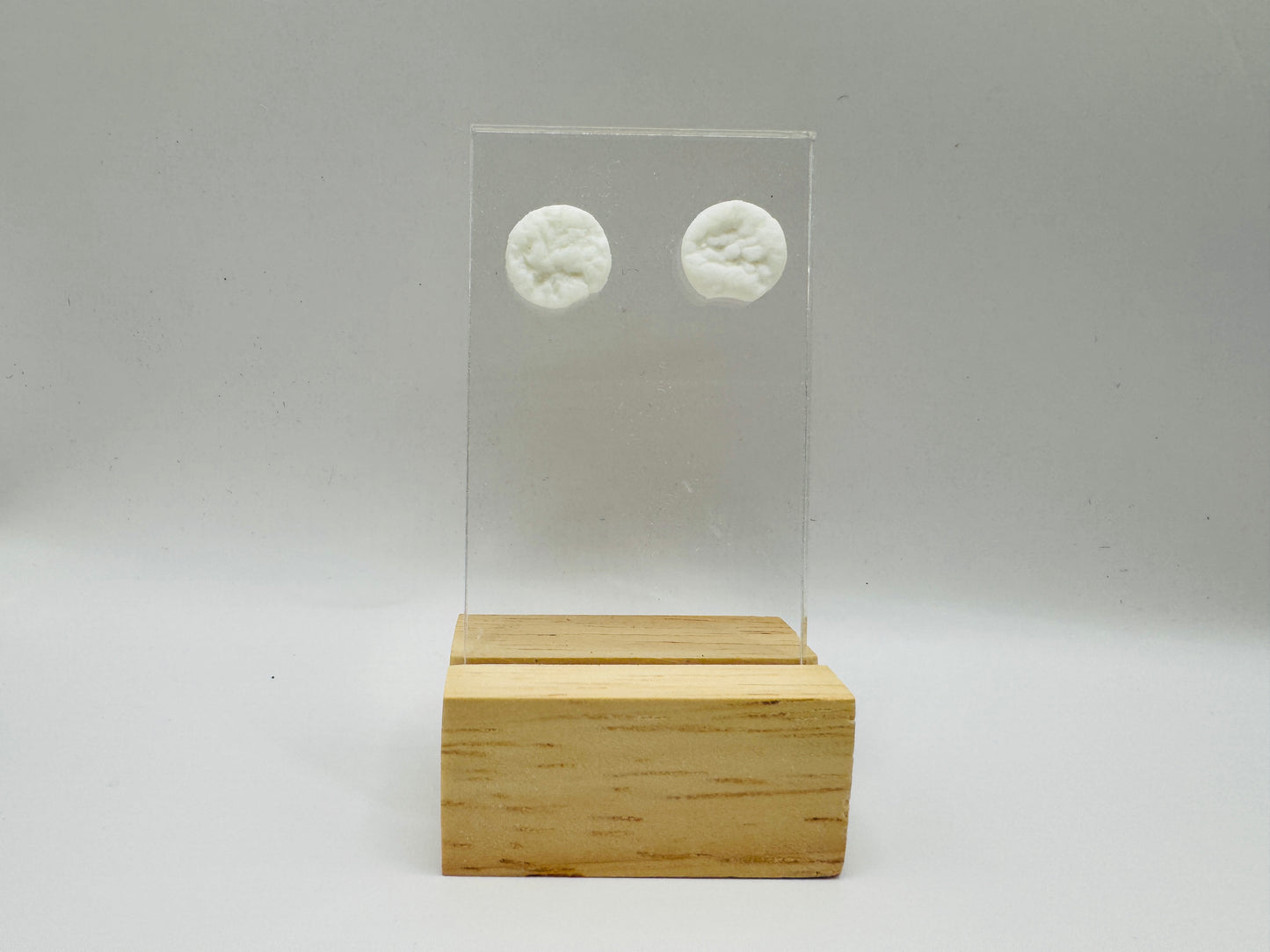 Puces d'oreilles en porcelaine - Collection Caroline & Carmen