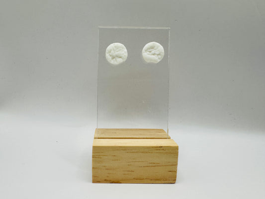 Puces d'oreilles en porcelaine - Collection Caroline & Carmen