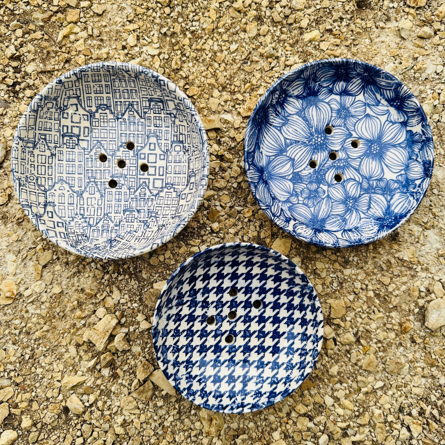 Porte-savons blue one