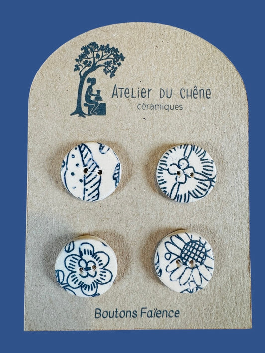 Boutons en faïence Dessin
