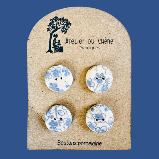 Boutons en porcelaine printemps