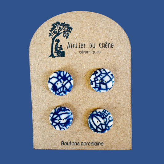 Boutons en porcelaine spider man