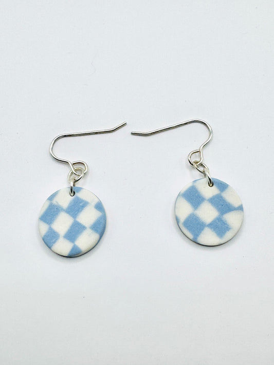Boucles d’oreilles en porcelaine