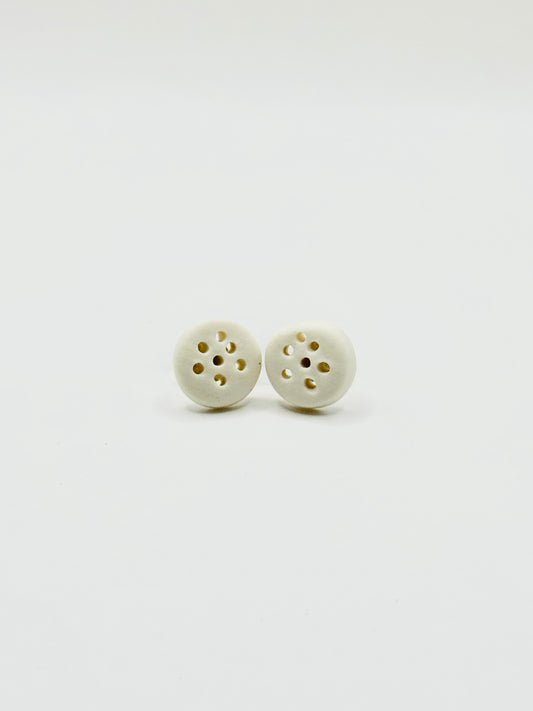 Boucles d’oreilles en porcelaine