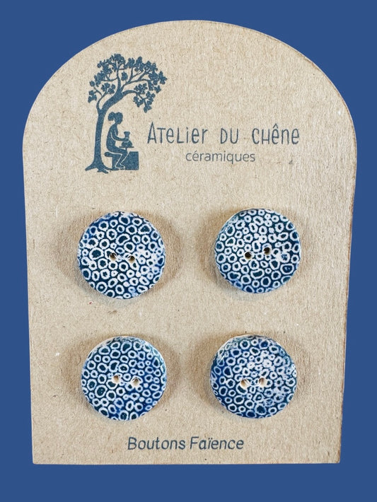 Boutons en faïence Léopard