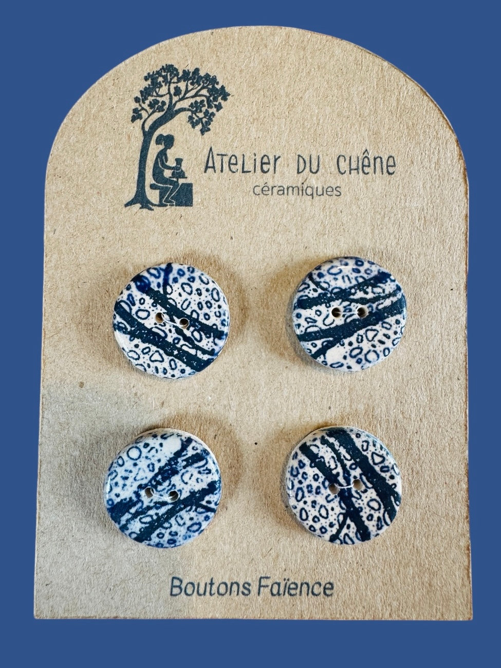 Boutons en faïence Jungle