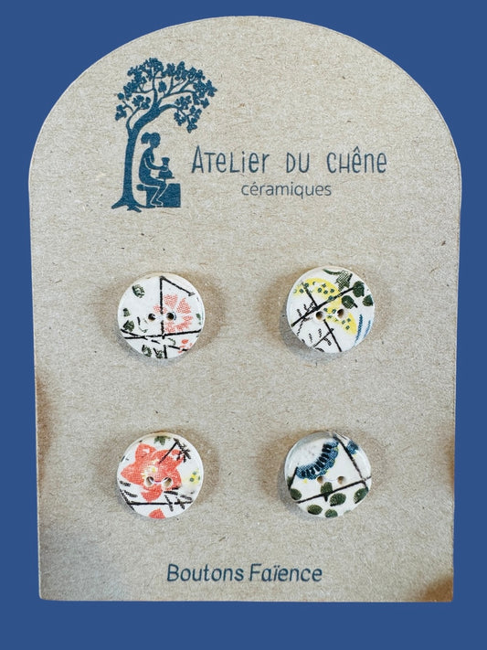 Boutons en faïence Couleur
