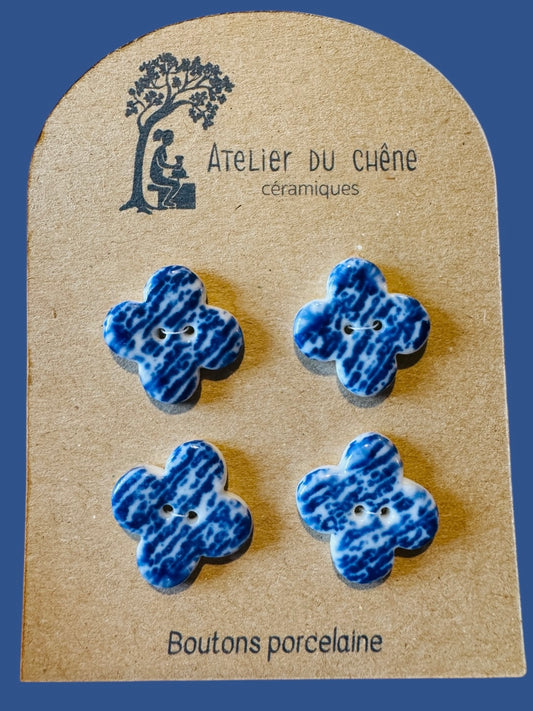 Boutons en porcelaine Océan